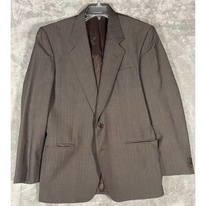 Vitale Barberis Canonico Blazer‎ Mens Size US 50R Brown Striped (other)